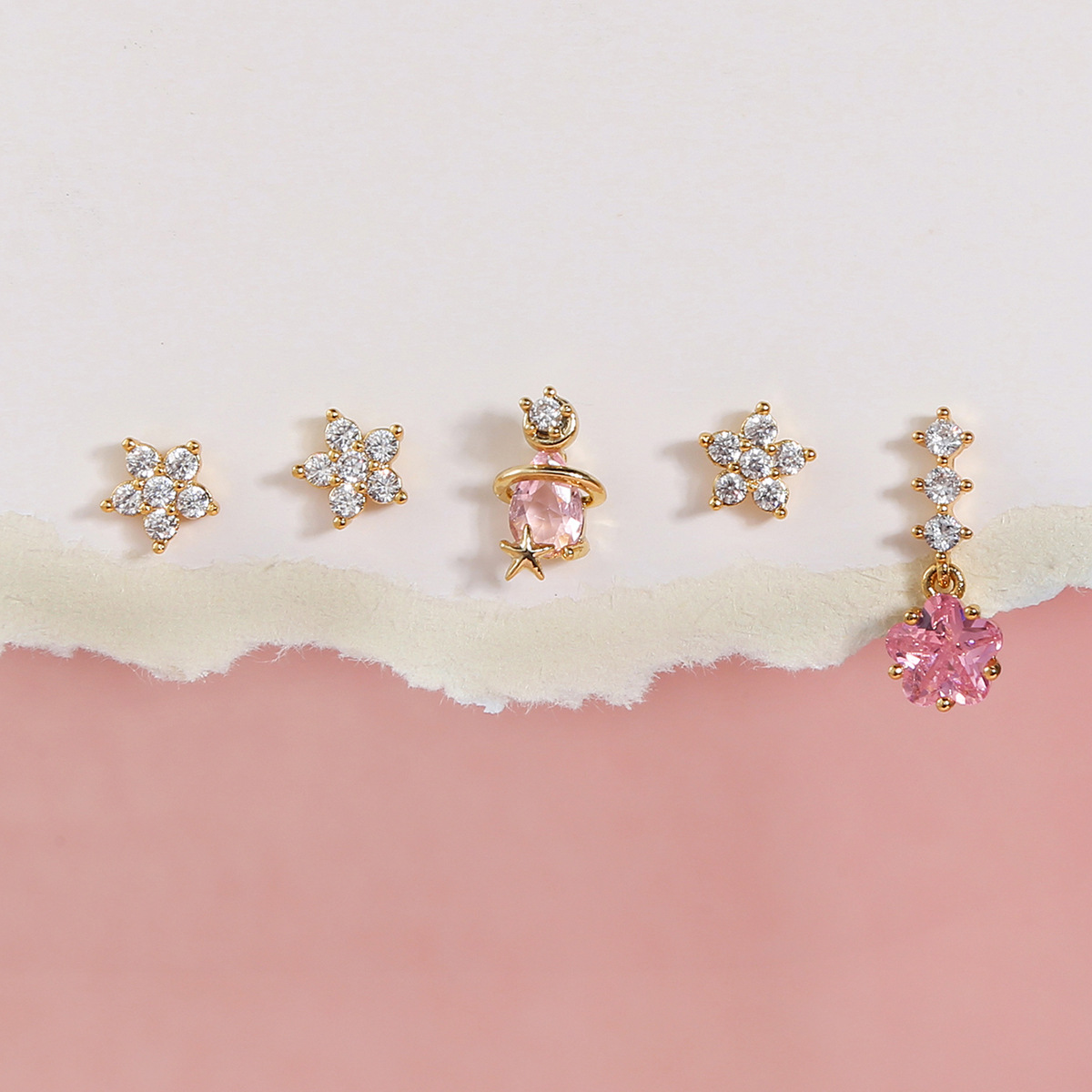 Combination Of New Non-fading Popular Earrings Set