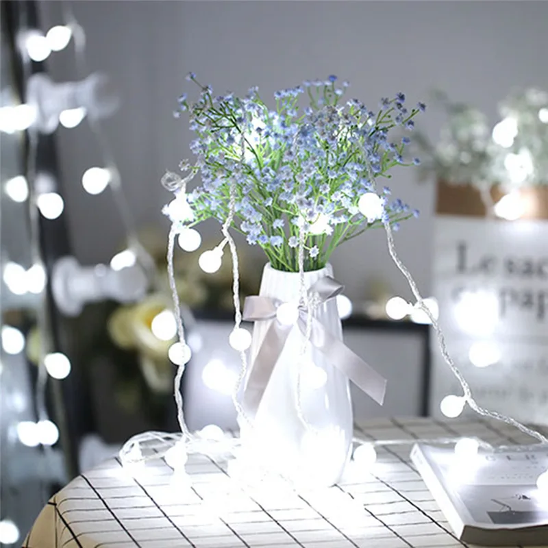 Led Usb Remote Control Battery Small Ball Lights Christmas