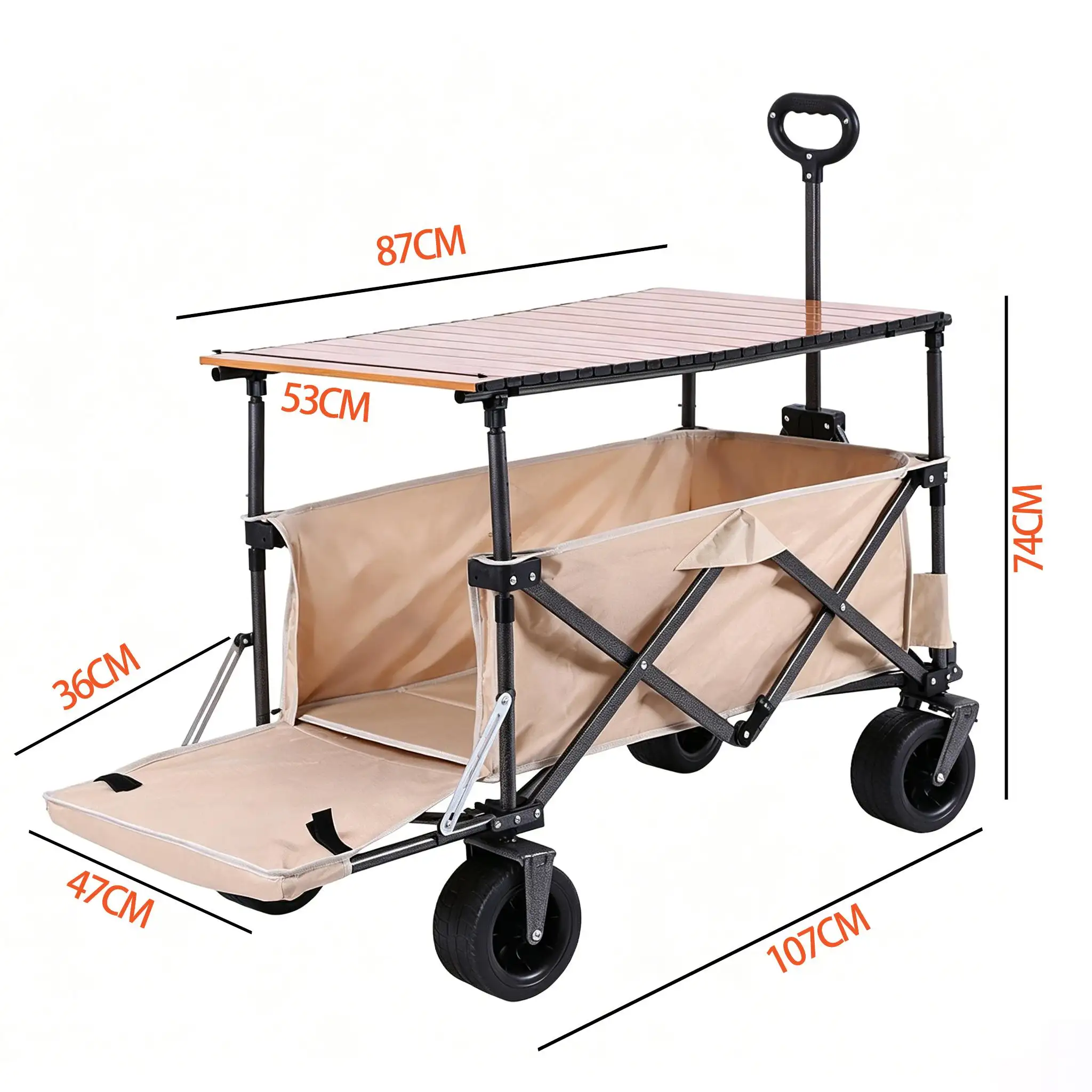 Multi-functional Foldable Camping Cart