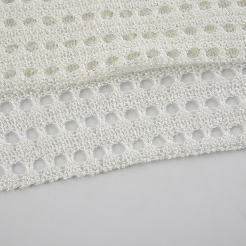 Women's Solid Color Hollow Loose Pullover Wool Knitted Top