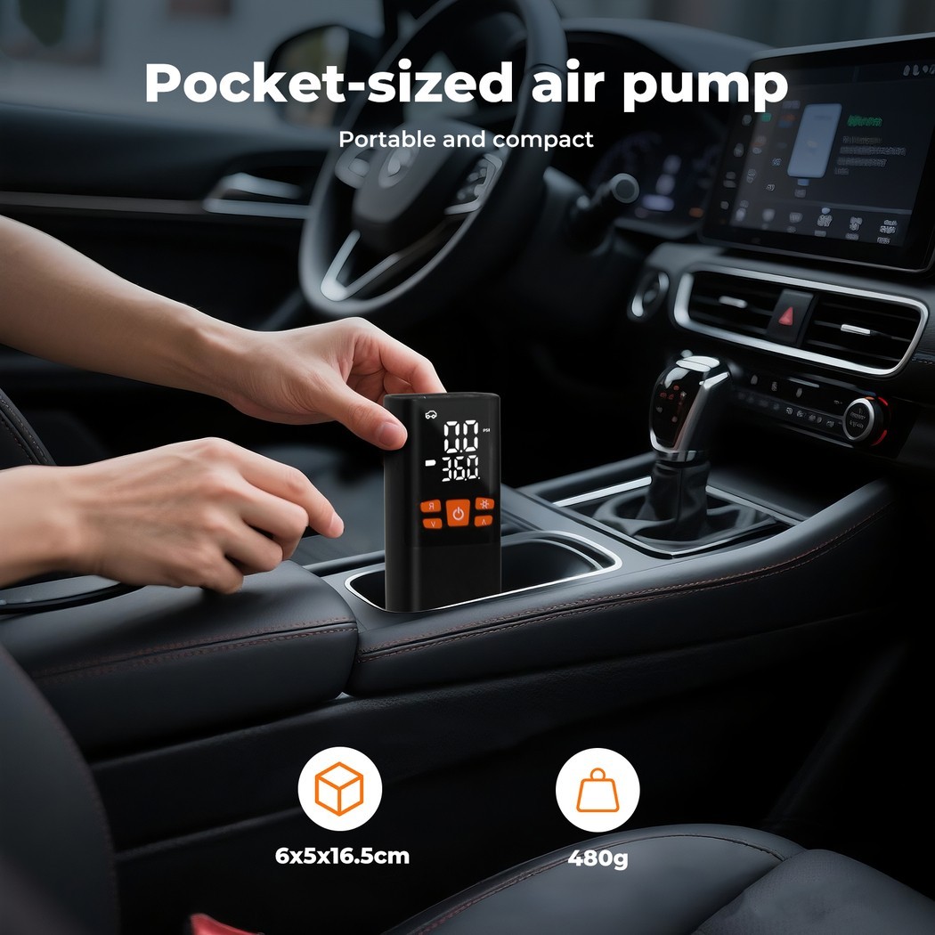 Car Tyre Inflator Cordless Digital Rechargeable Tire Air Compressor Pump Tool UK — image 7