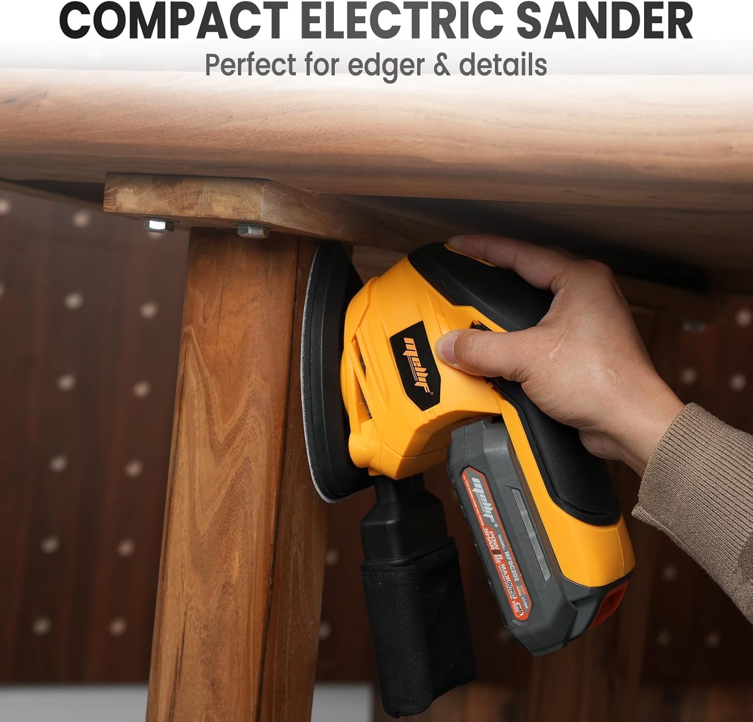 Cordless Detail Sander Compatible With 20V MAX Battery Tool Only, 12000 Rpm — image 9