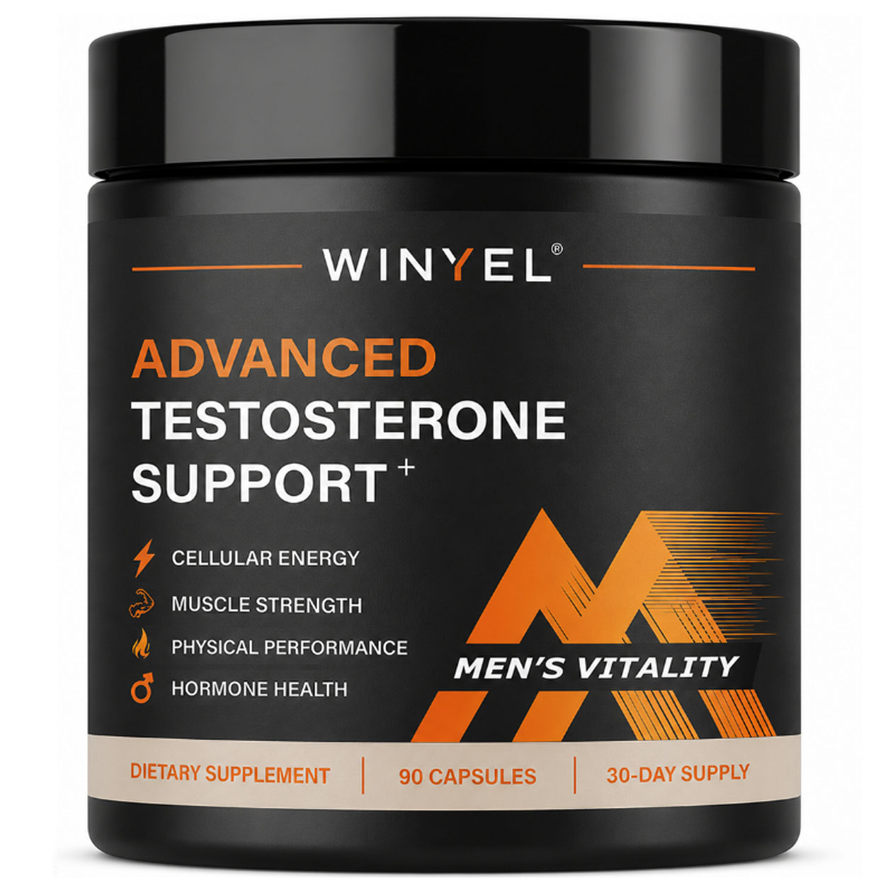 Testosterone Supplement For Men With Fenugreek, Tongkat Ali, Shilajit & Boron Support Vitality, Energy & Muscle 90 Capsules