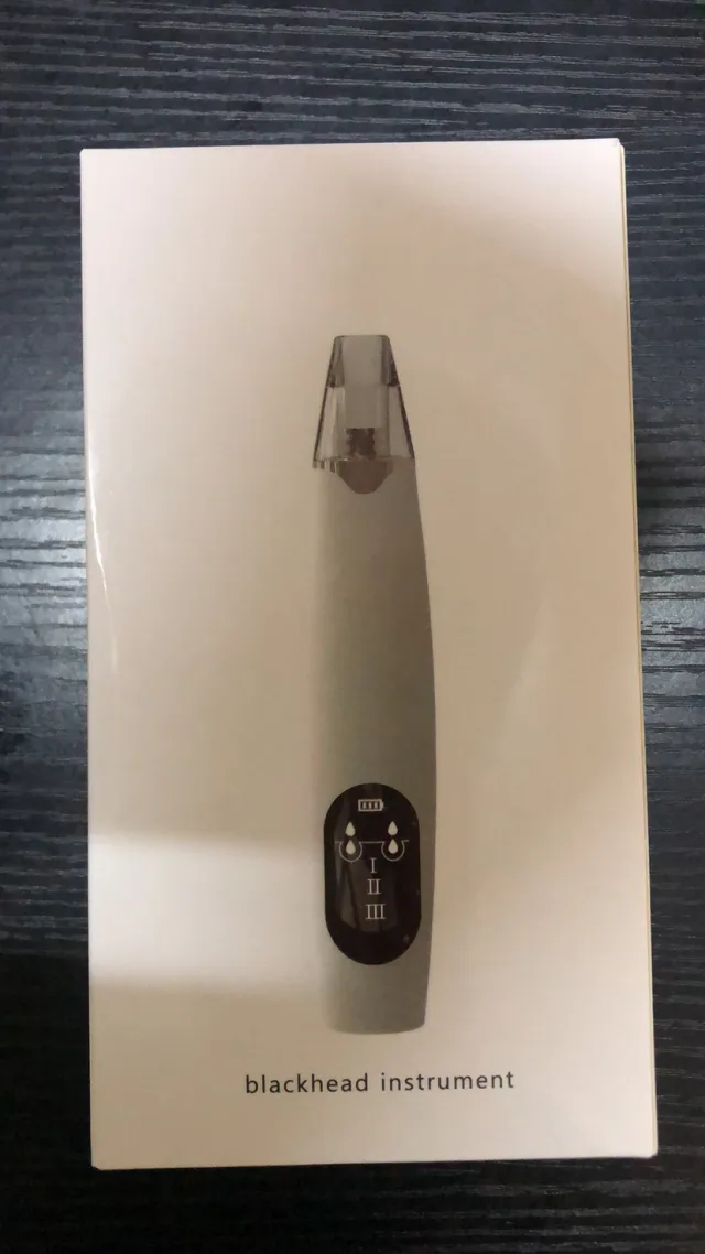 The New Ultrasonic Facial Cleanser Peeling Machine Removes Facial Blackheads Blackhead Suction English 1Pcs - Shop at LoveMi