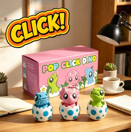 3D Printed Hatching Dino Figurine Set, Mini