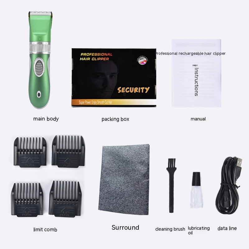 Title 5, Universal Charging Engraving Electric Hair Cutt...