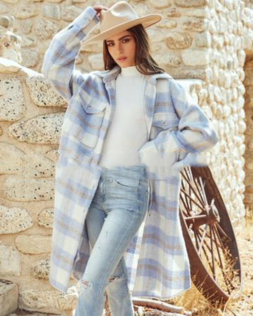 Loose Women's Woolen Mid-length Coat