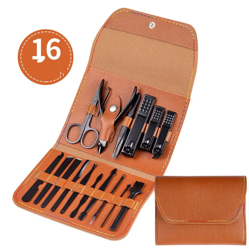 Professional Scissors Nail Clippers Set Ear Spoon Dead Skin Pliers Nail Cutting Pliers Pedicure Knife Nail Groove Trimmers - 15 Style