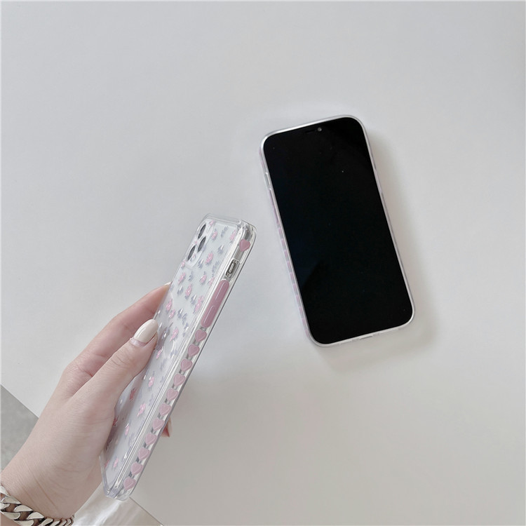 Small Floral Love Right-angle Side Phone Case - Image 3