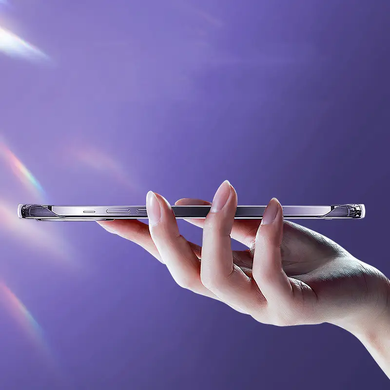 Bare-feeling Invisible Mobile Phone Case With Borderless Transparent Case