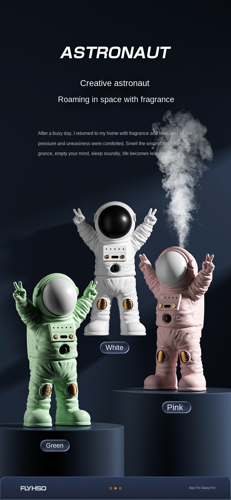 Title 6, Astronaut Perfume Aroma Diffuser 50ML Electric ...