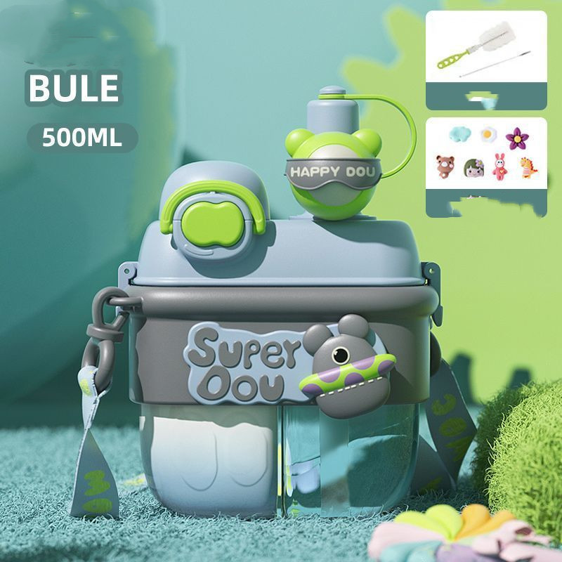 Double Drinking Plastic Cup With Rope Outdoor Portable - Image 8