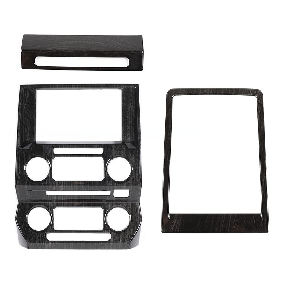 Black Wood Grain - Center Console Dashboard Panel Cover Trims — foto 6