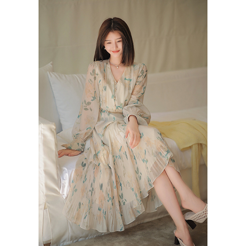 Floral A-Line Midi Dress, picture 5 of 7