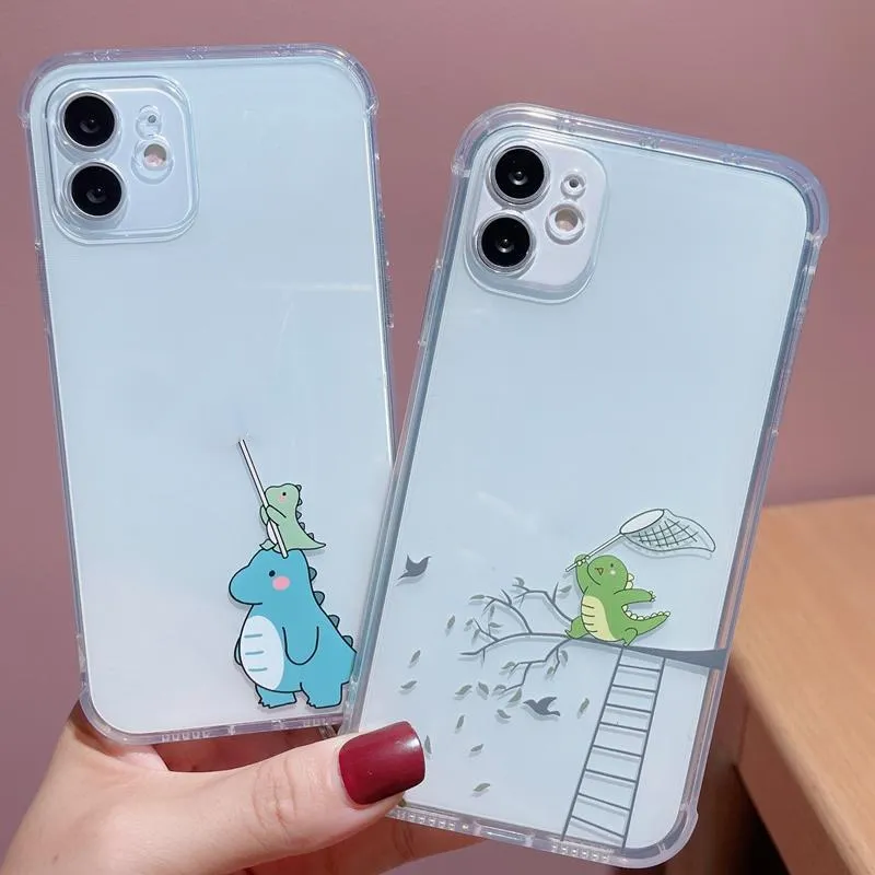 Creative Dinosaur Transparent Soft Phone Case IPhoneX