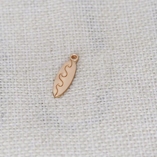 Alloy Surfboard Charm Necklace Earrings DIY Gold - Shop at LoveMi