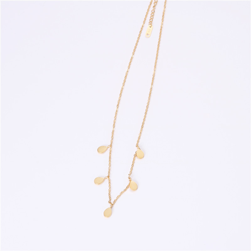 Water Drop Necklace Simple Temperament Design Clavicle Chain