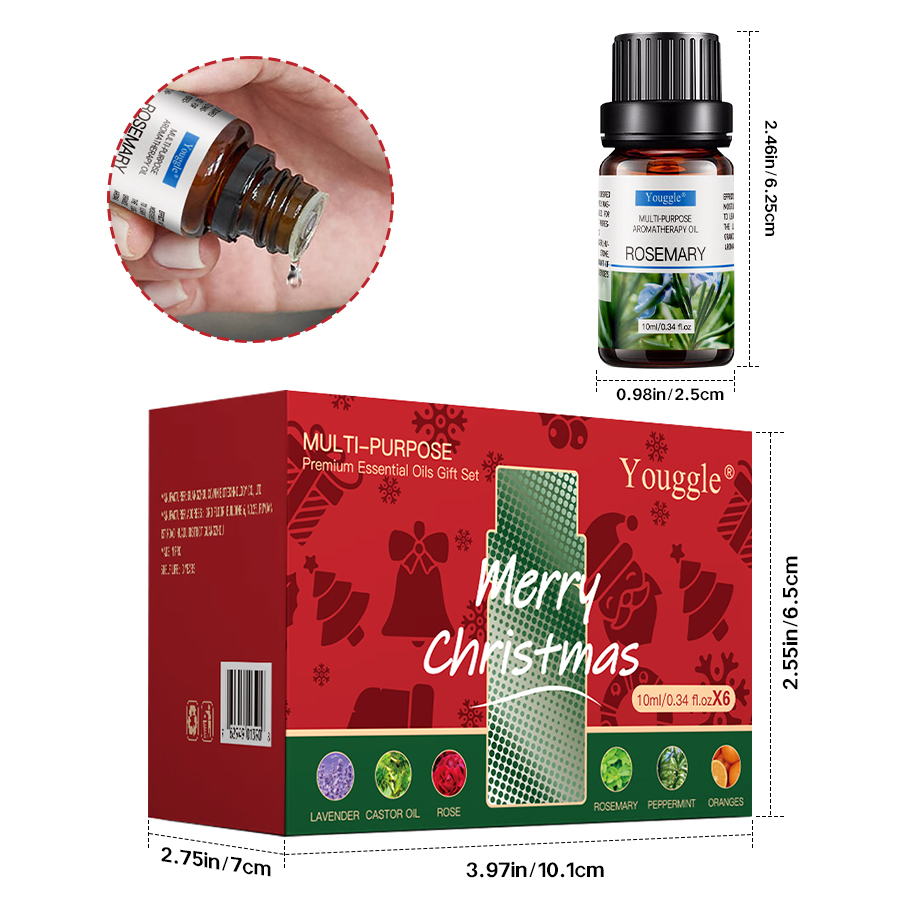 Custom Humidifier Essential Oil High Quality Natural Plant Scented Oil Lavender 6pcs Perfume Oil Kit Set 7