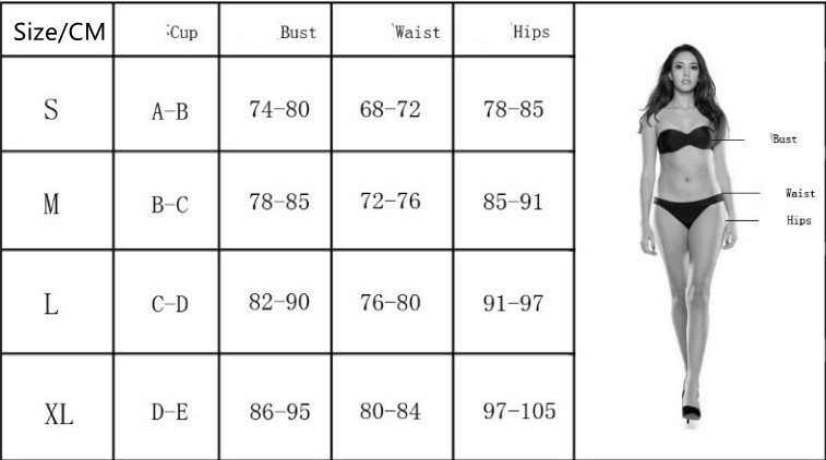 Women’s Fashion Multicolor Strap Bikini Two Piece