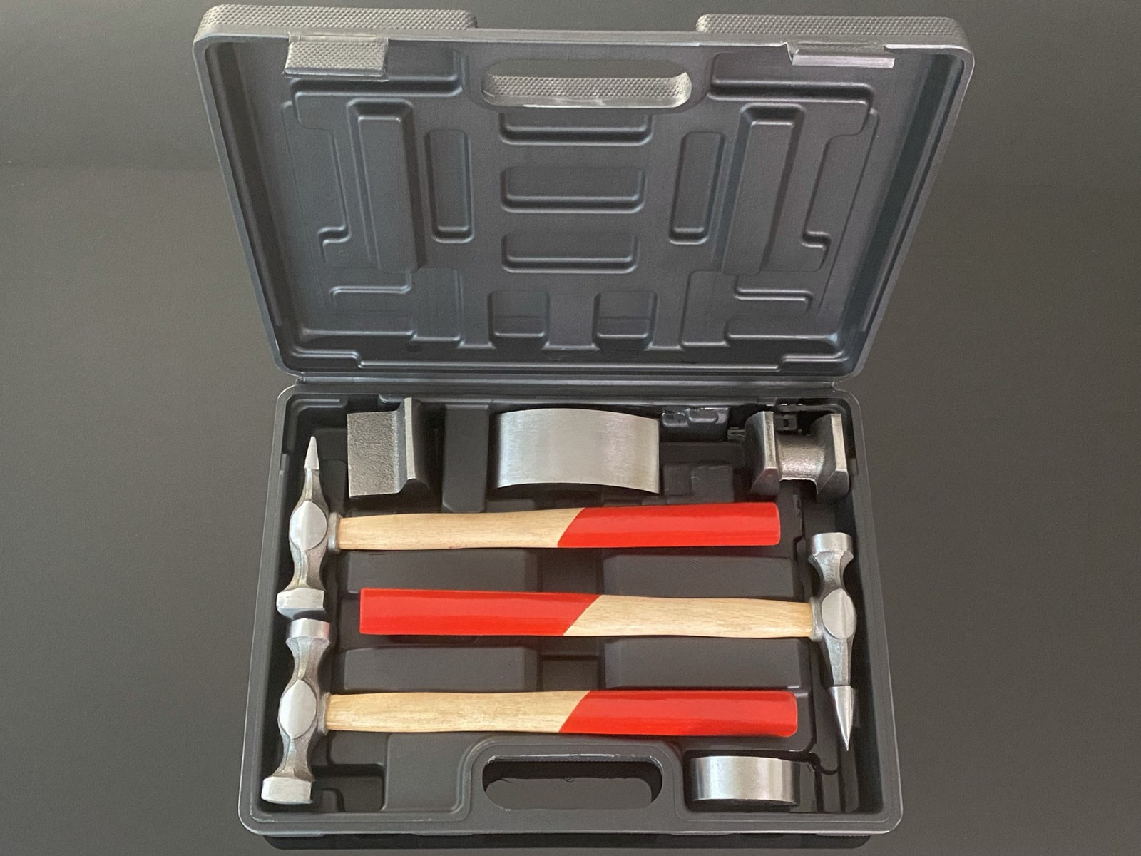 7x Auto Body Repair Tool Kit Craft Panel Beating Hammer And Dolly Set — image 6