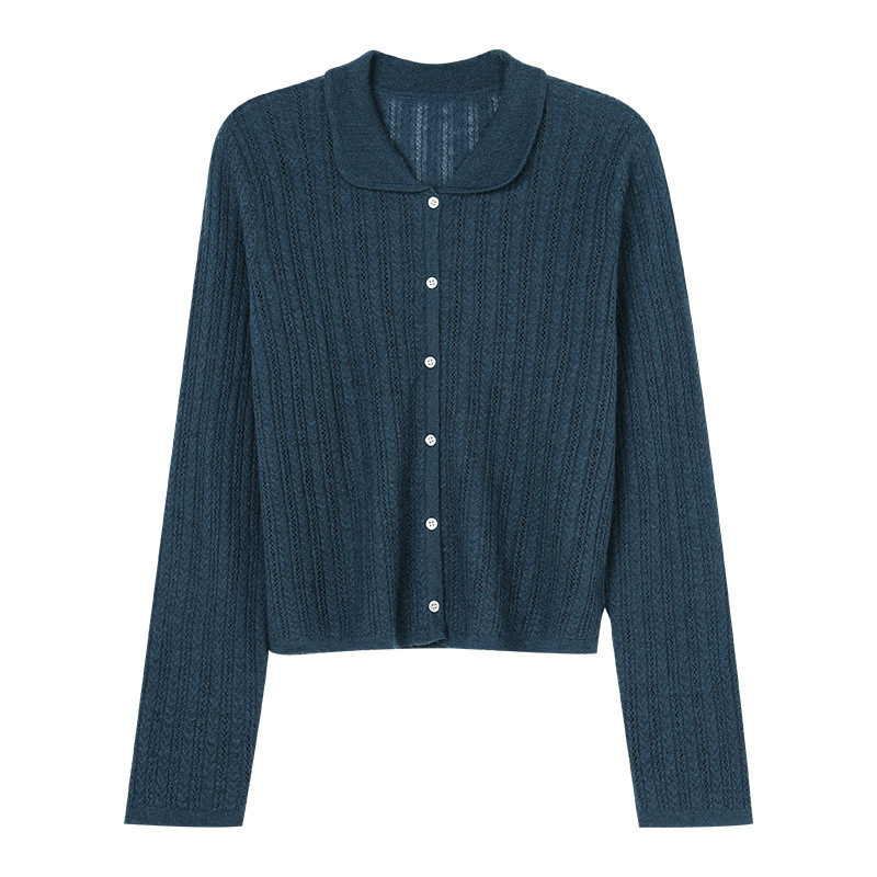 Title 1, Schlanker Strickcardigan mit kurzem Revers und ...