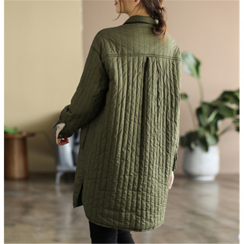 Title 5, Korean Style Artistic Relaxed-Fit Casual Quilte...