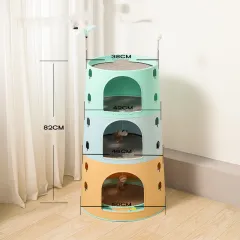 Cat Climbing Frame Integrated Multichamber - Integrated Cat Tower - View 1