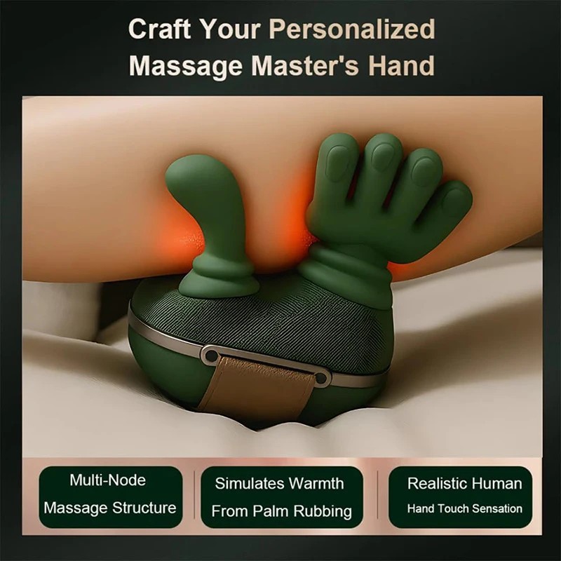 Neck Shoulder Massager With Heat Simulated Human Hand Cervical Trapeziu — image 4