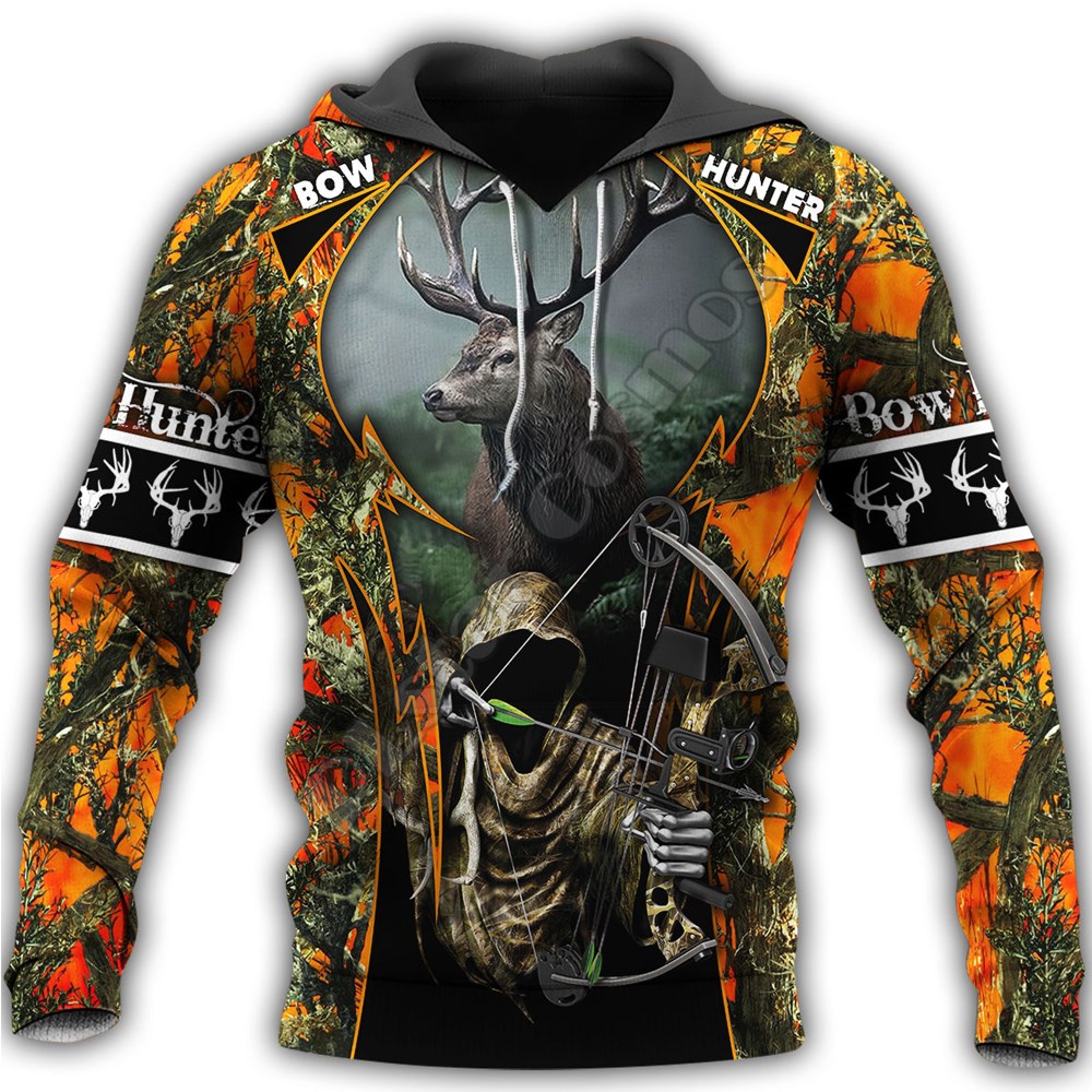 Title 5, Fashionable Mens Hoodie Deer Hunter 3D Printed...