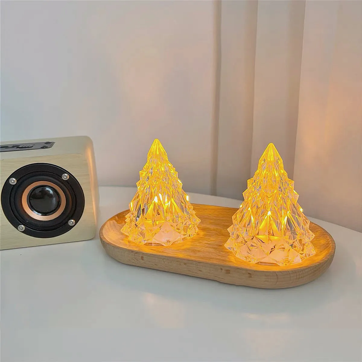 Ins Beautiful Iceberg Night Led Lights High-value Creative Led Christmas Ornaments Crystal Lamp – image 2