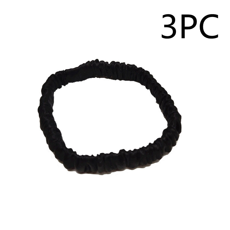 Silk seamless hair tie Black 3Pc - Shop at LoveMi