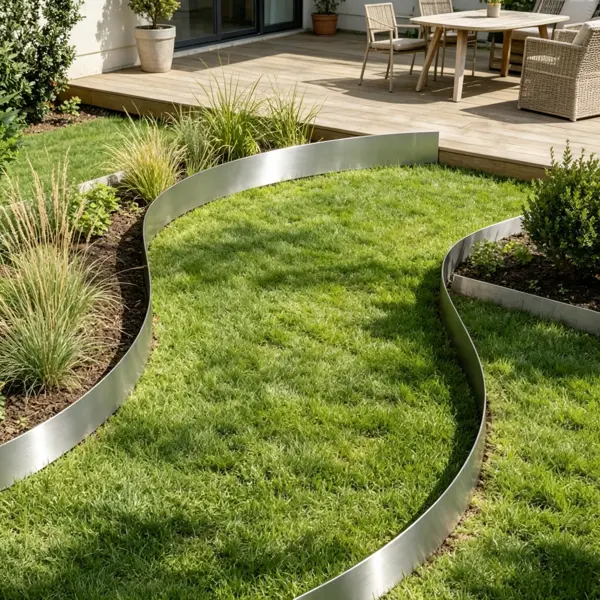 5-Pack Steel Landscape Edging 39x4 In, Bendable