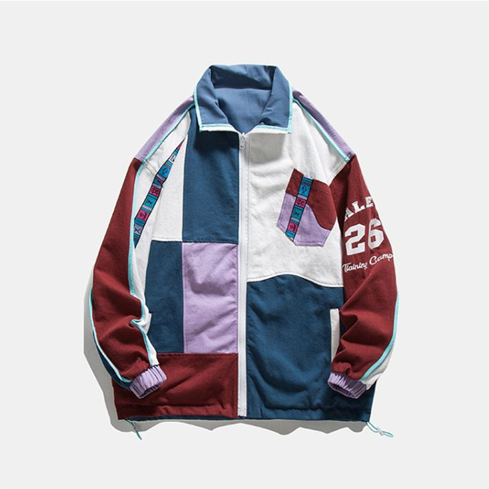 Campus Popular Reversible Color Stitching Jacket