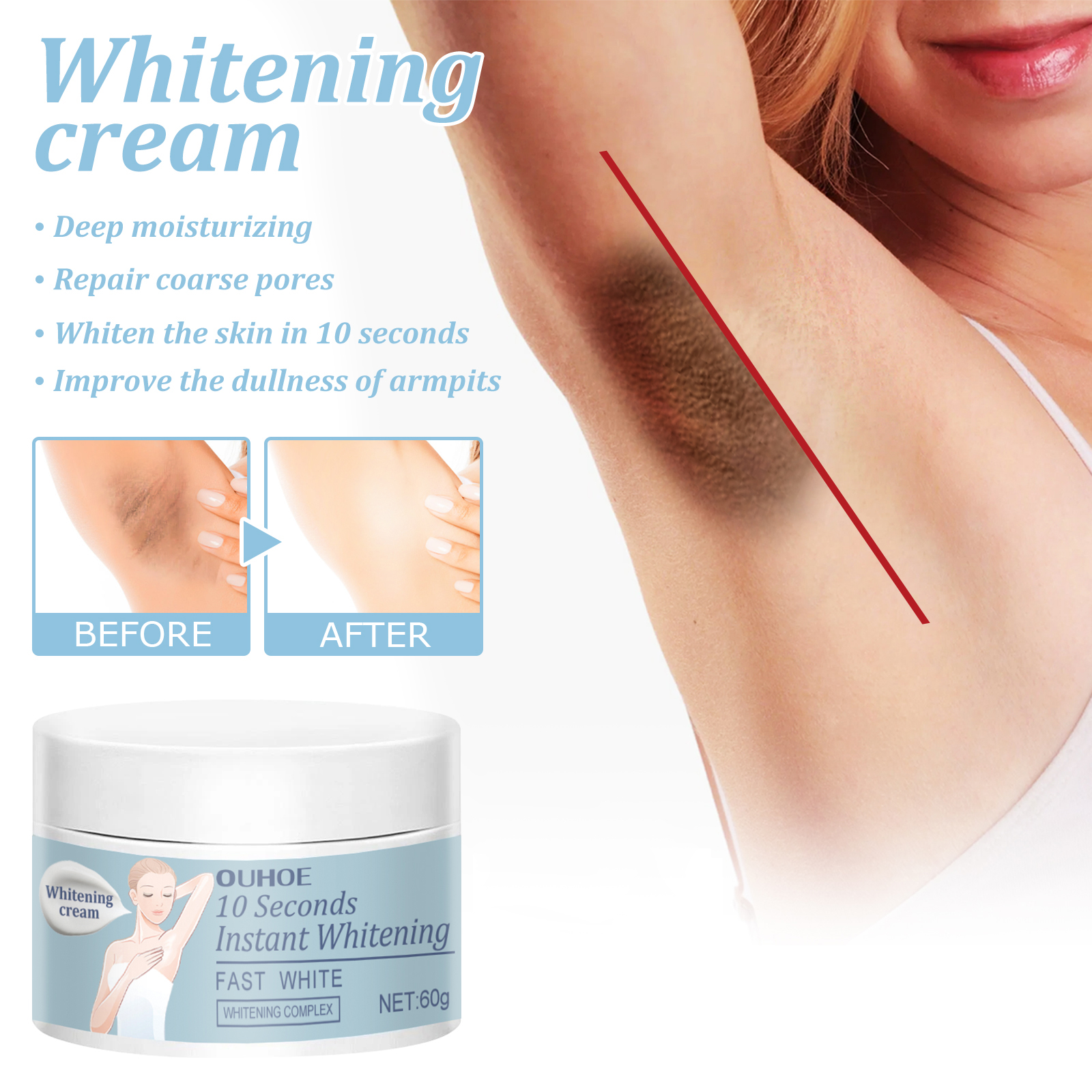 Underarm Brightening Cream 60g 1 Bottle — foto 4
