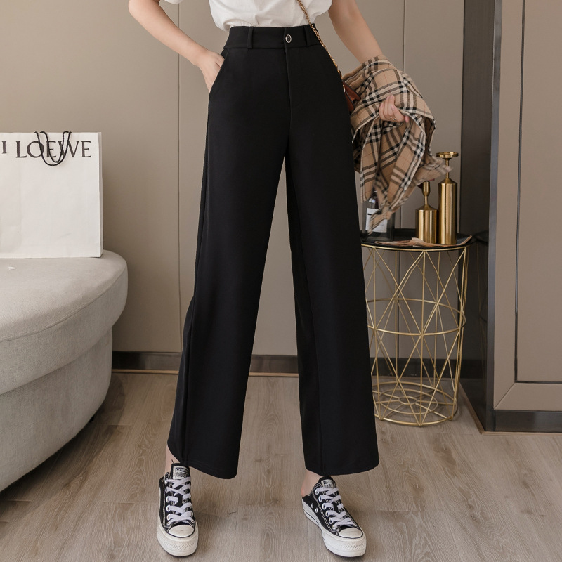 Title 2, Chiffon Wide-leg Suit Trousers Female Drape In ...