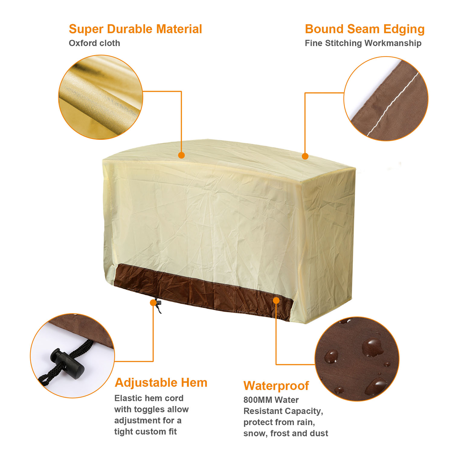 1Pc 70Inch Or 64Inch 210D Waterproof Outdoor BBQ Grill Cover Windproof Dustproof Patio Gas Grill Oven Protector Oxford Cloth Garden — foto 7