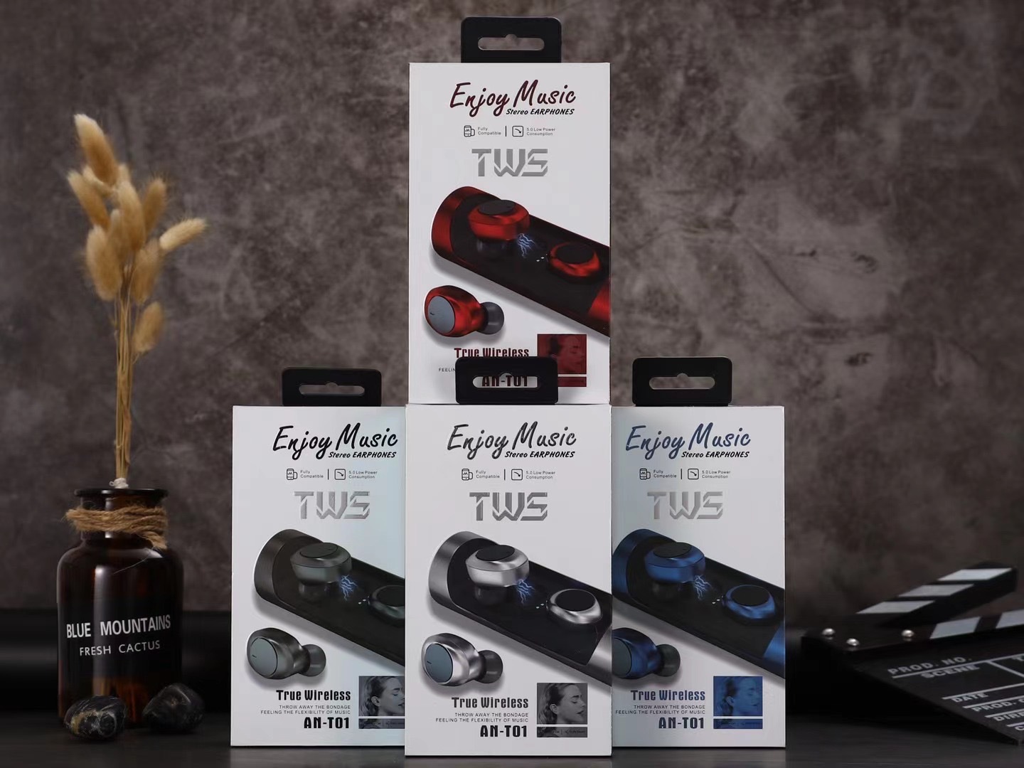 TWS Bluetooth Headset Wireless Binaural Movement