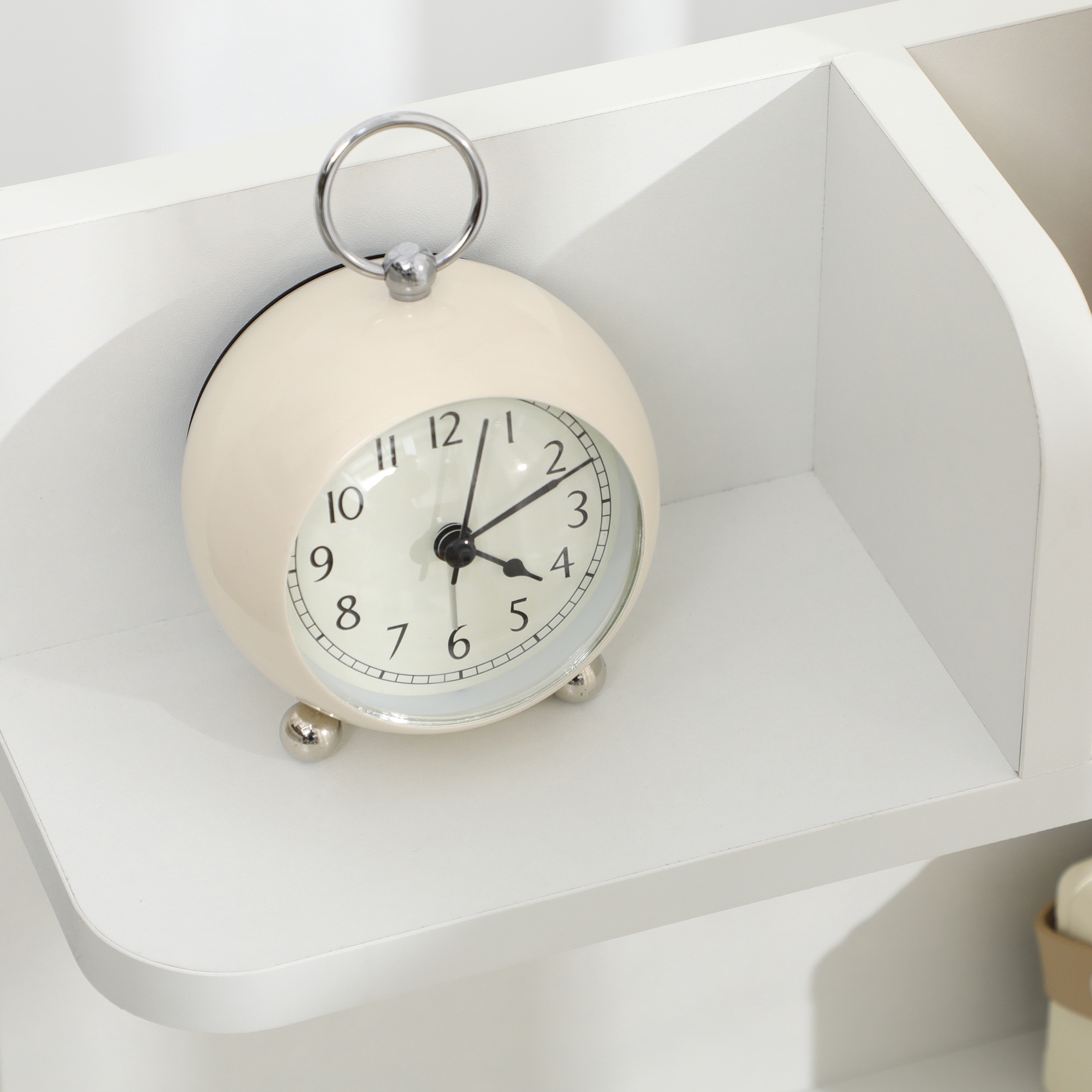 Bedside Table, Small With 2 Drawers And Storage Rack, Modern Bedroom White — image 11