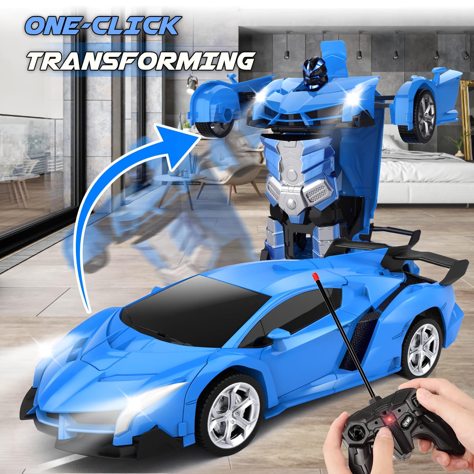 One-Touch Transforming Robot Car Educational Toy With Lights, Sound, Stunt Features, And Omnidirectional Movement,Self-pickup Only. image 10
