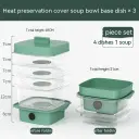 Multi-layer Dish Cover Heat Preservation Kitchen Cover Dining Table Leftover Storage Box Transparent Stack Cooking Hood Steamer view 13