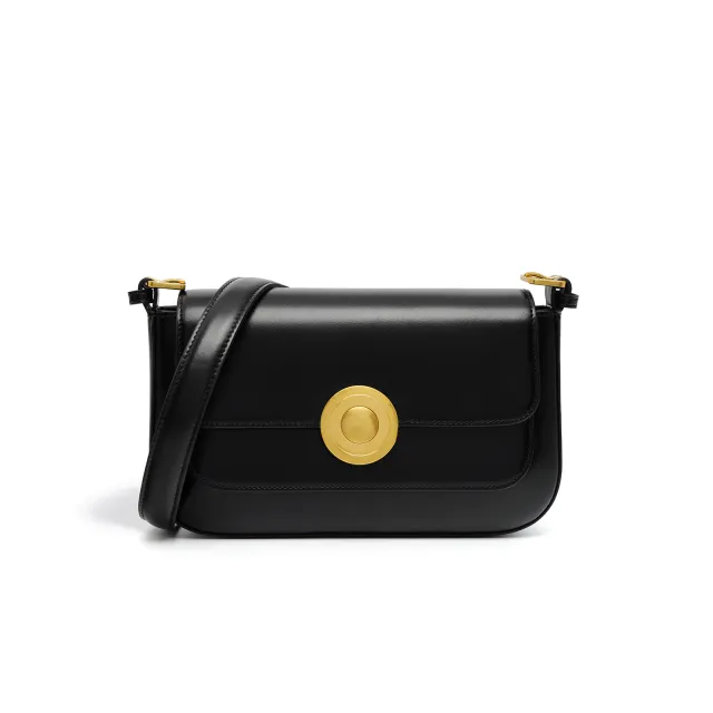 Women's Retro High end Leather Shoulder Bag Black - Shop at LoveMi