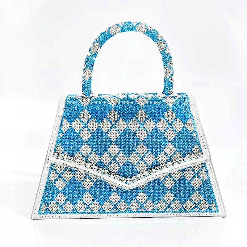 Diamond pattern light blue