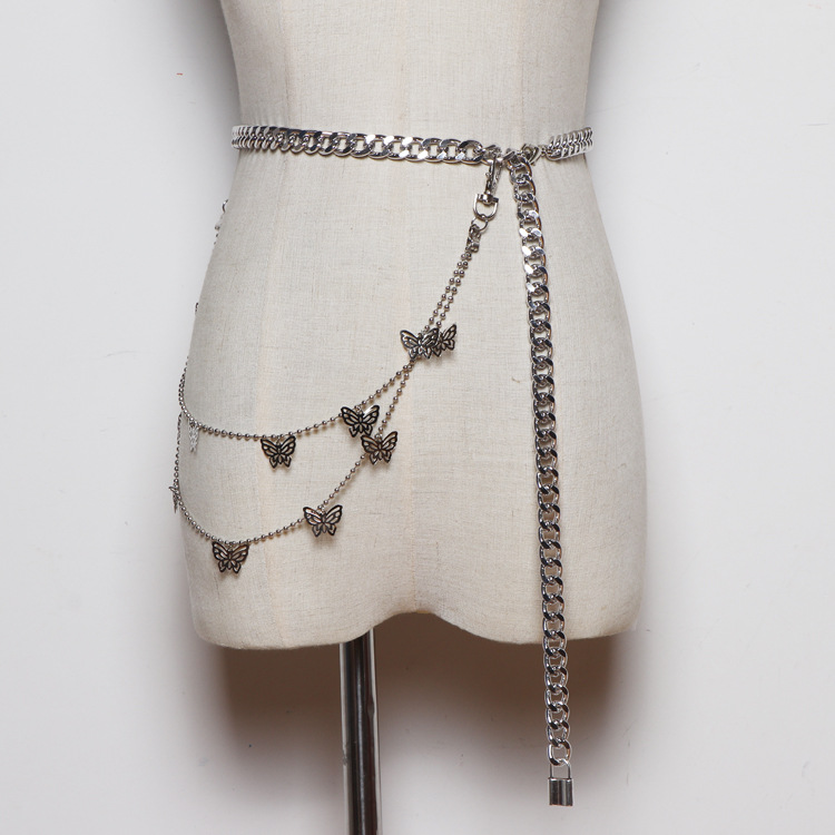 Title 4, Riemketting Vlinderdecoratie Punk Tailleketting...