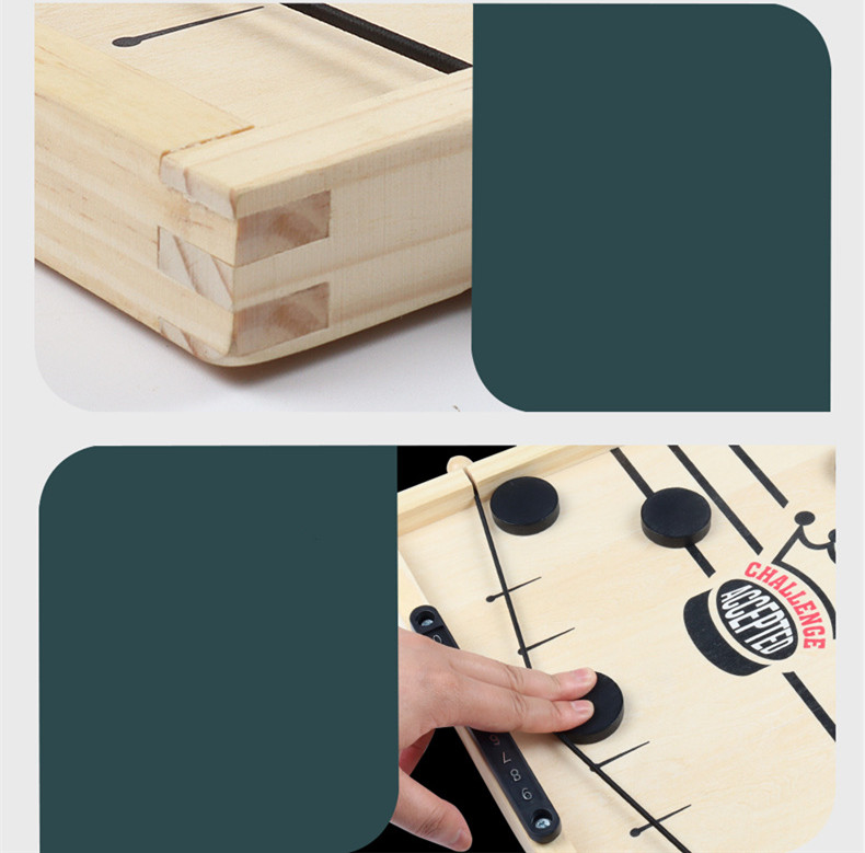 Jeu d'échecs bumper en bois — Jeu interactif parent-enfant 7