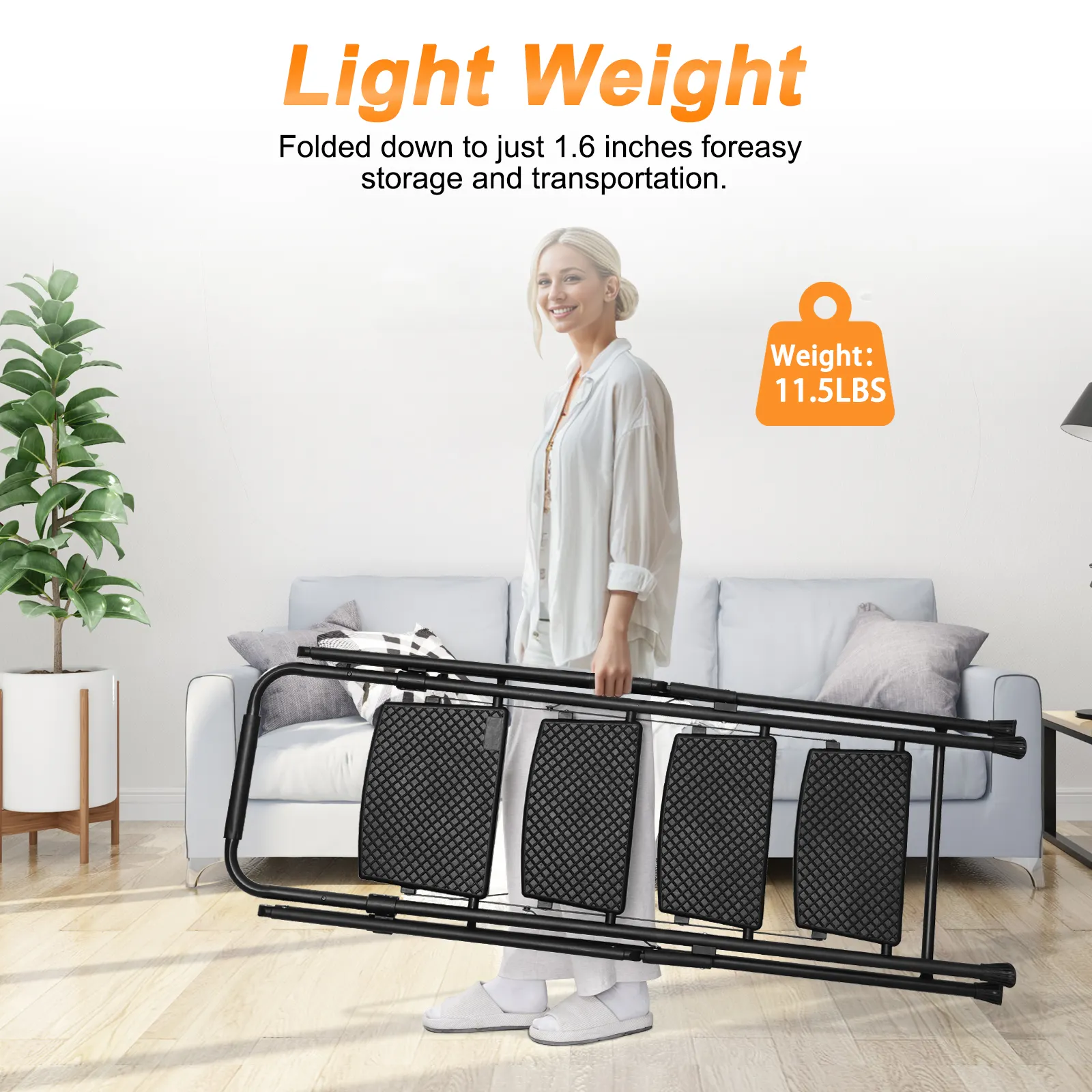 Multi-Purpose Step Ladder With Sturdy Frame
