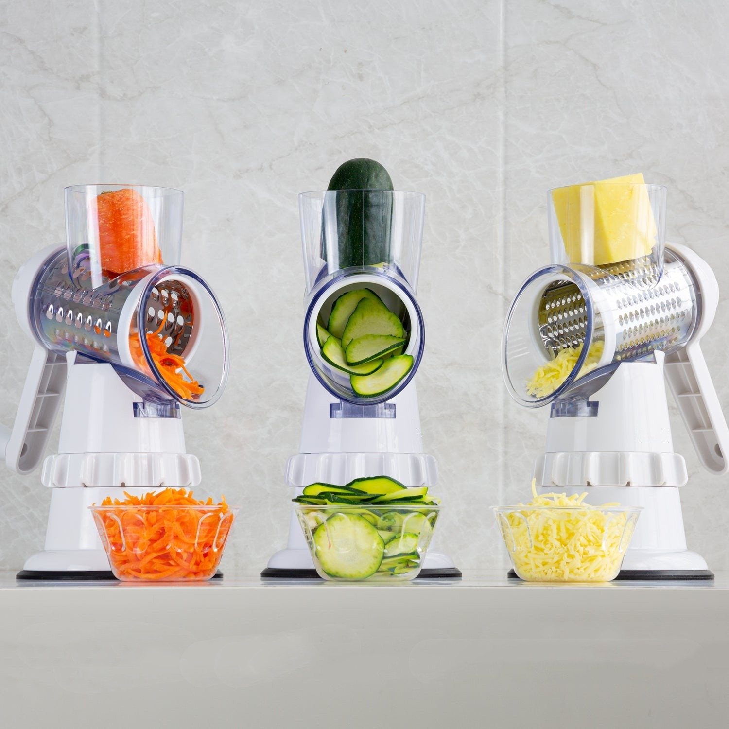 3 In 1 Vegetable Slicer Manual Kitchen Accessories Grater For Vegetable Cutter... 2