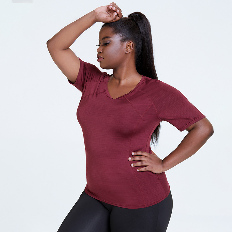 Stretch Sports Short-sleeved Breathable Tight-fitting Running Sports Fitness Yoga Clothes