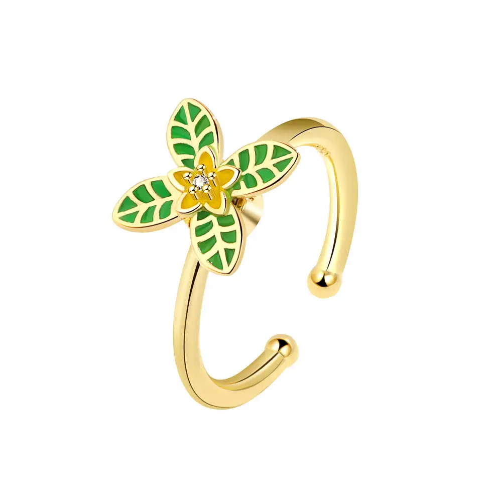 Fashion Personality Rotatable Turn Ring Female