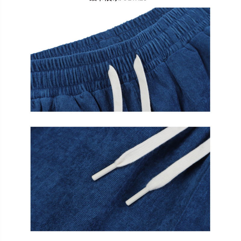 European And American Retro Embroidered Corduroy Casual Shorts