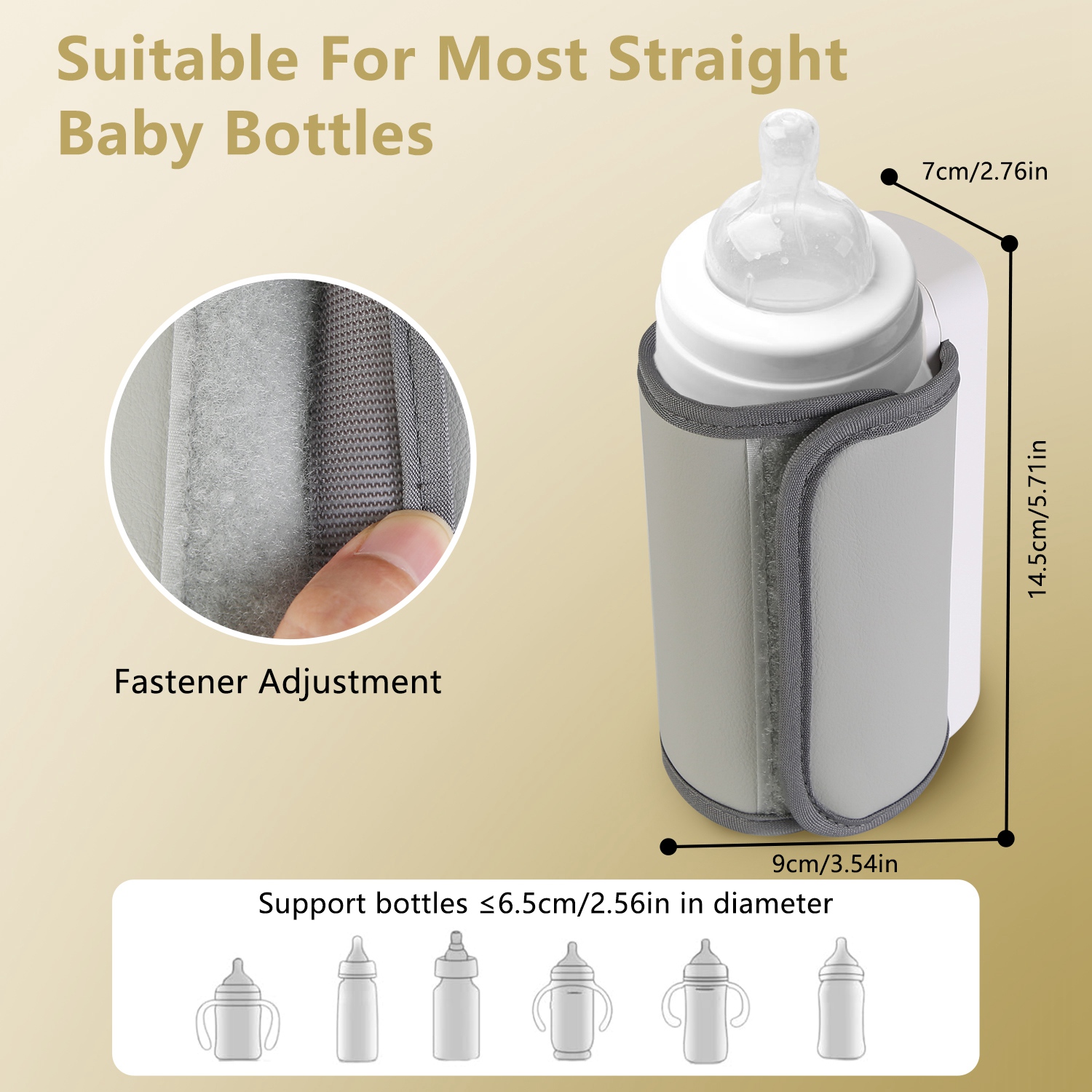 1Pc Portable Bottle Warmer Baby Milk Warmer Milk Formula Warmer For Travel With 6 Heating Levels USB Rechargeable Keep Milk Warm For 5 Hours No Bottle Included — foto 5